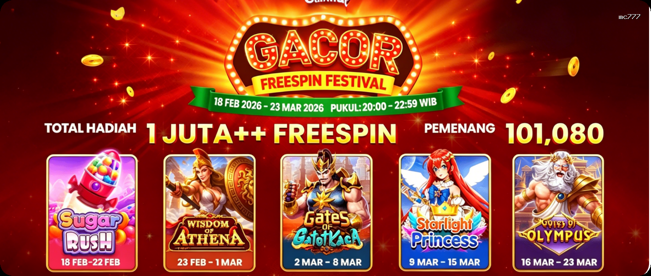 Login mc777 Sekarang Bonus Melimpah